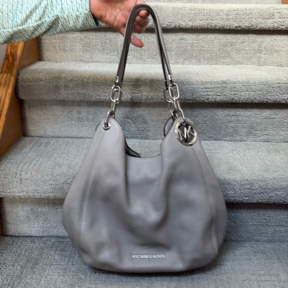 Michael Kors Taupe Shoulder hobo style bag